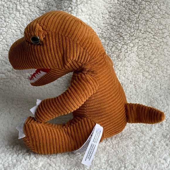Naturally Kids 2022 Corduroy Brown T-Rex Dinosaur Plush Stuffed Animal Toy - Picture 6 of 14